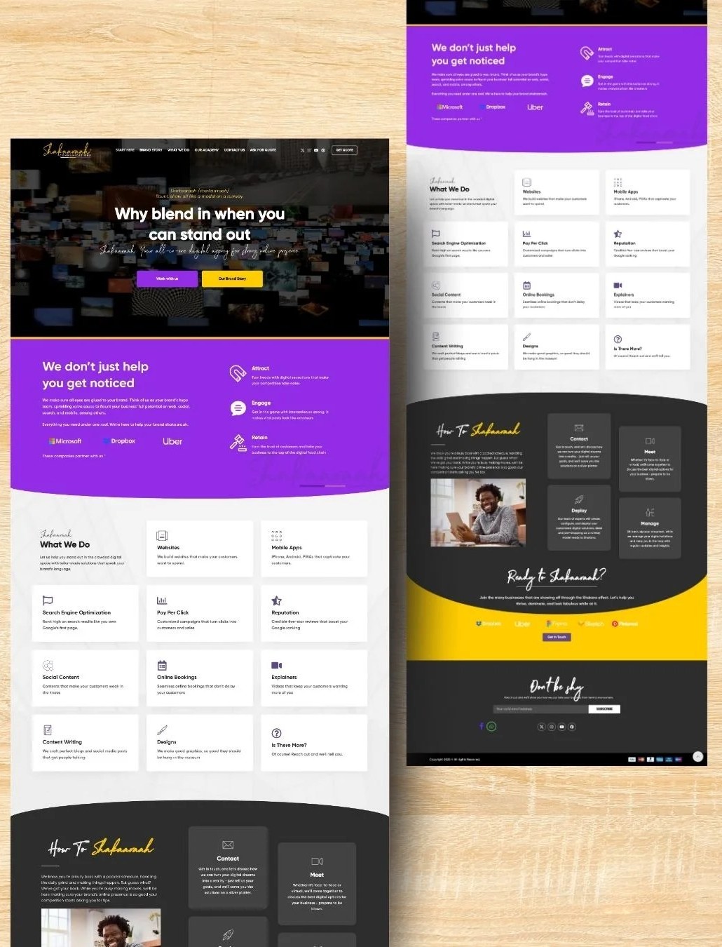 Shakaaraah LLC website by Udo Ezekiel